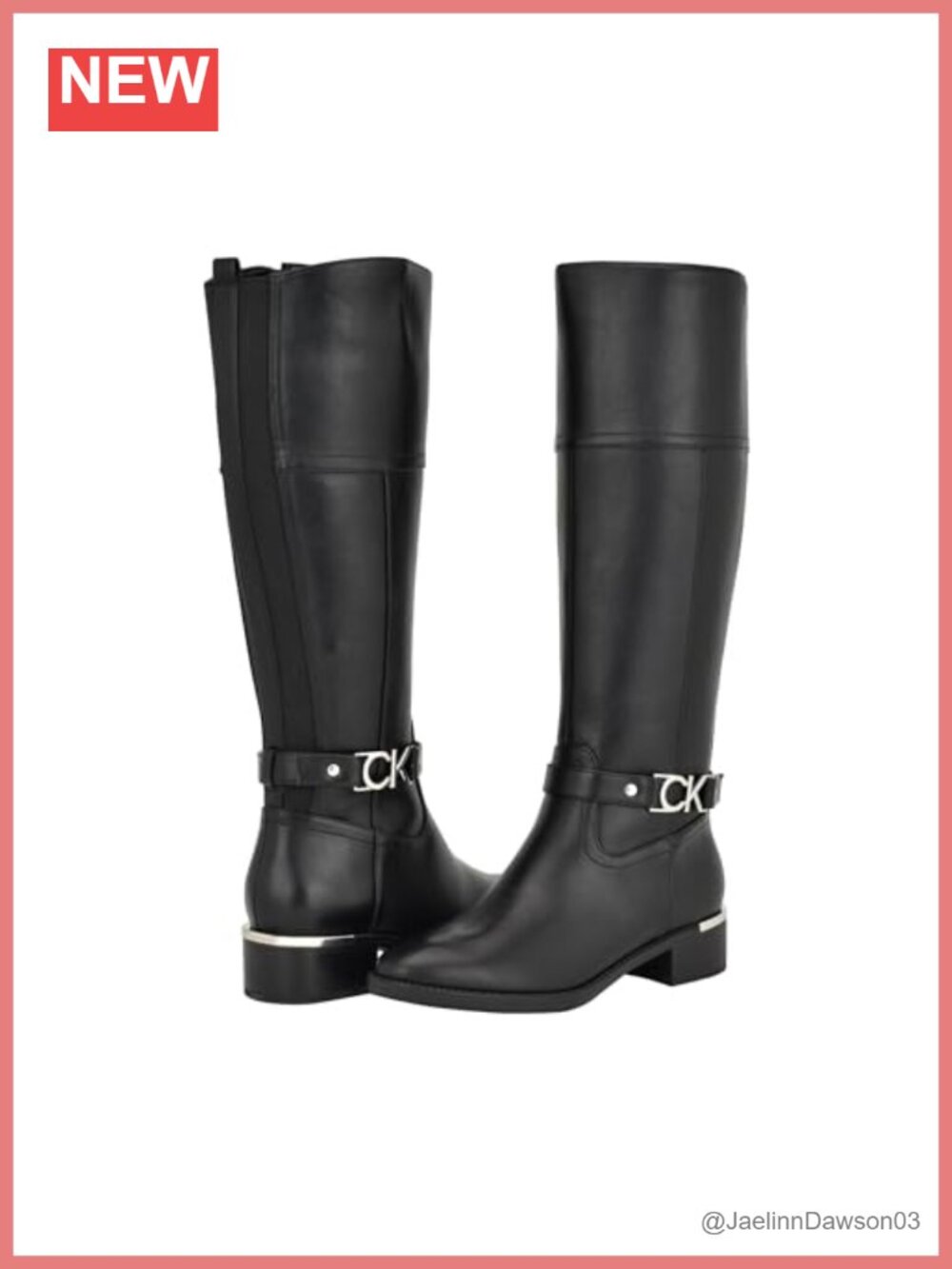 Faux Leather Almond Toe Mid-Calf Boots